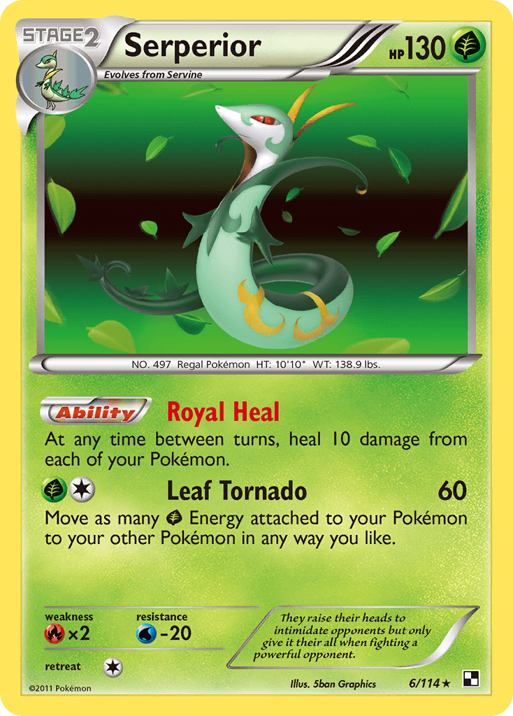 Carta Pokémon Serperior 6
