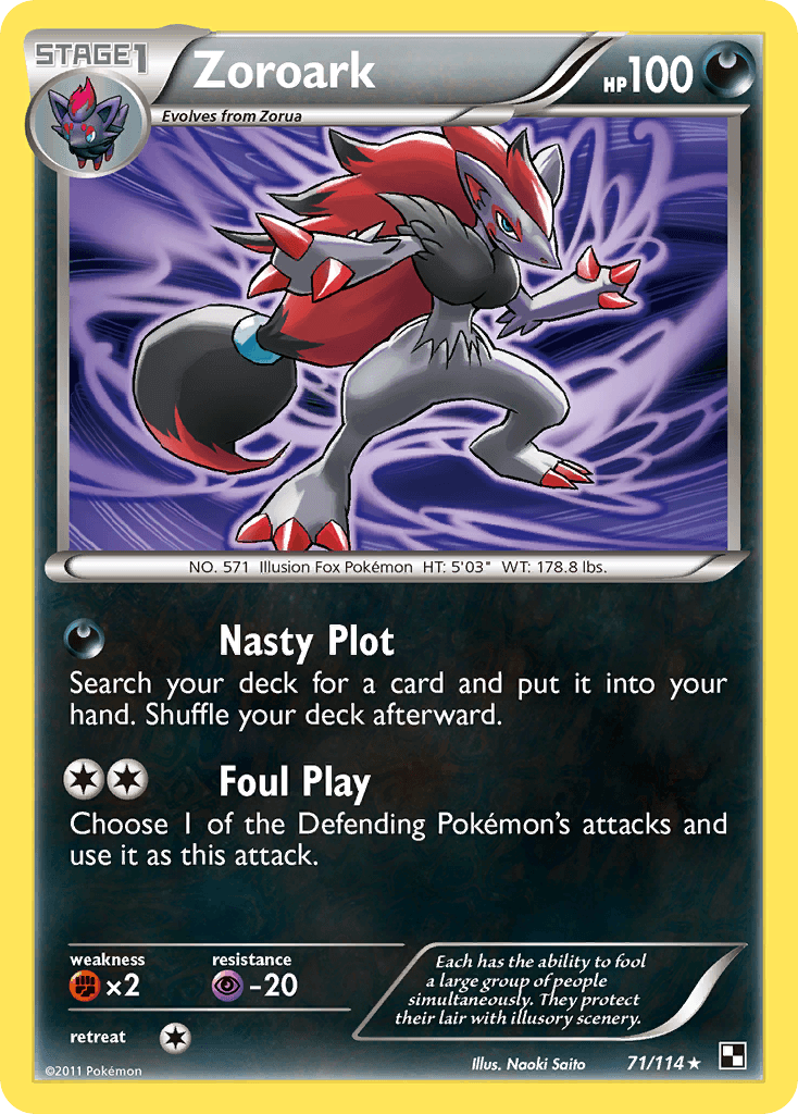 Carta Pokémon Zoroark 71
