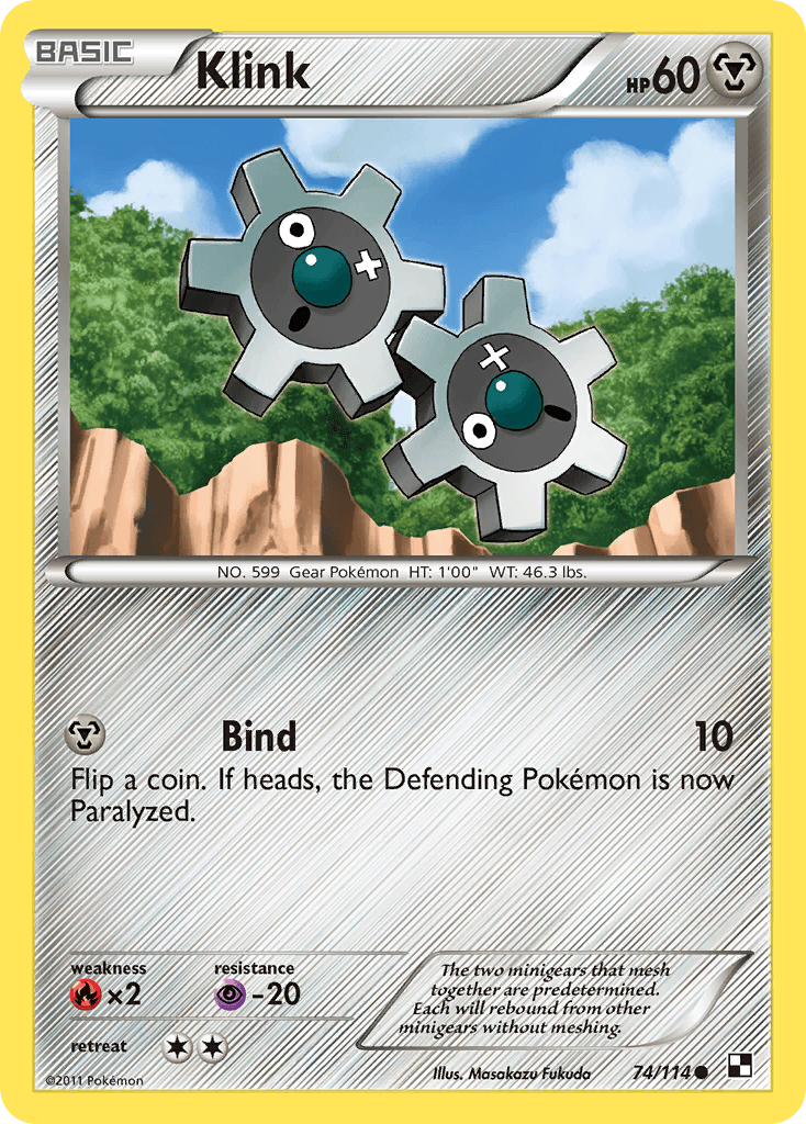 Carta Pokémon Klink 74