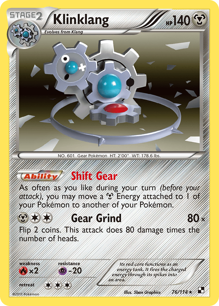 Carta Pokémon Klinklang 76