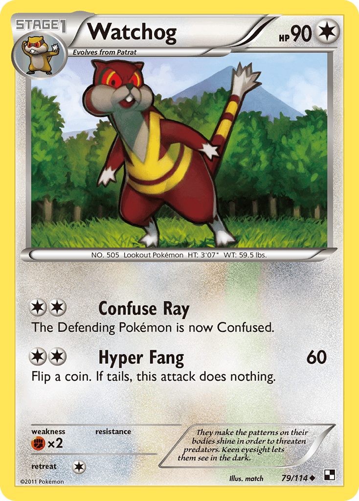 Carta Pokémon Watchog 79