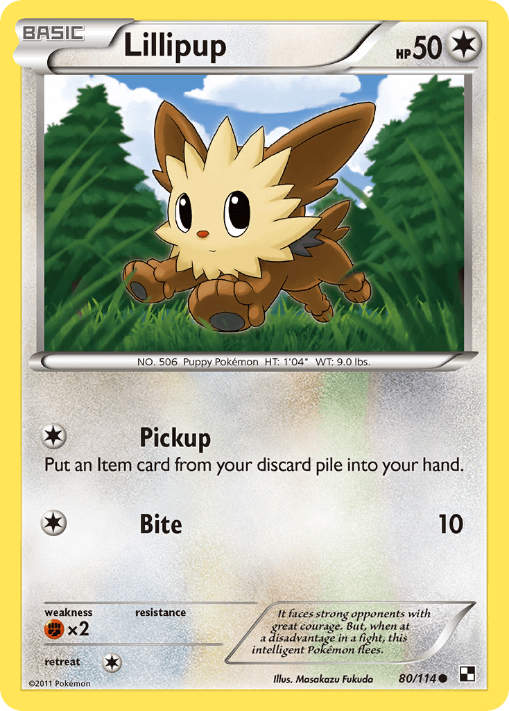 Carta Pokémon Lillipup 80