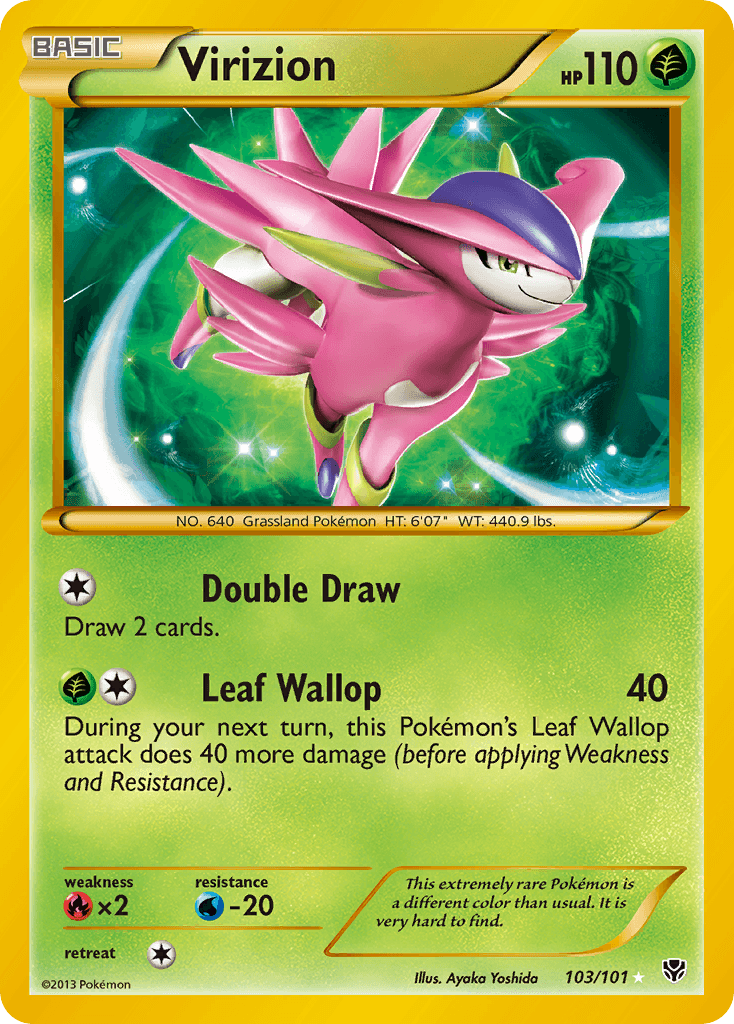 Carta Pokémon Virizion 103
