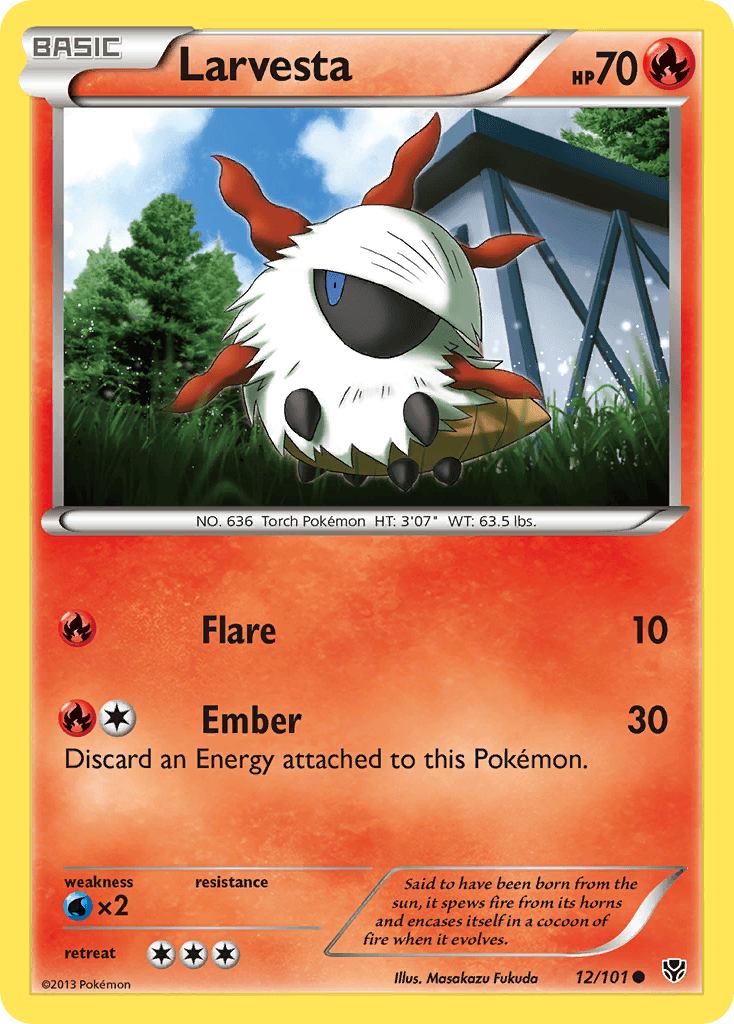 Carta Pokémon Larvesta 12
