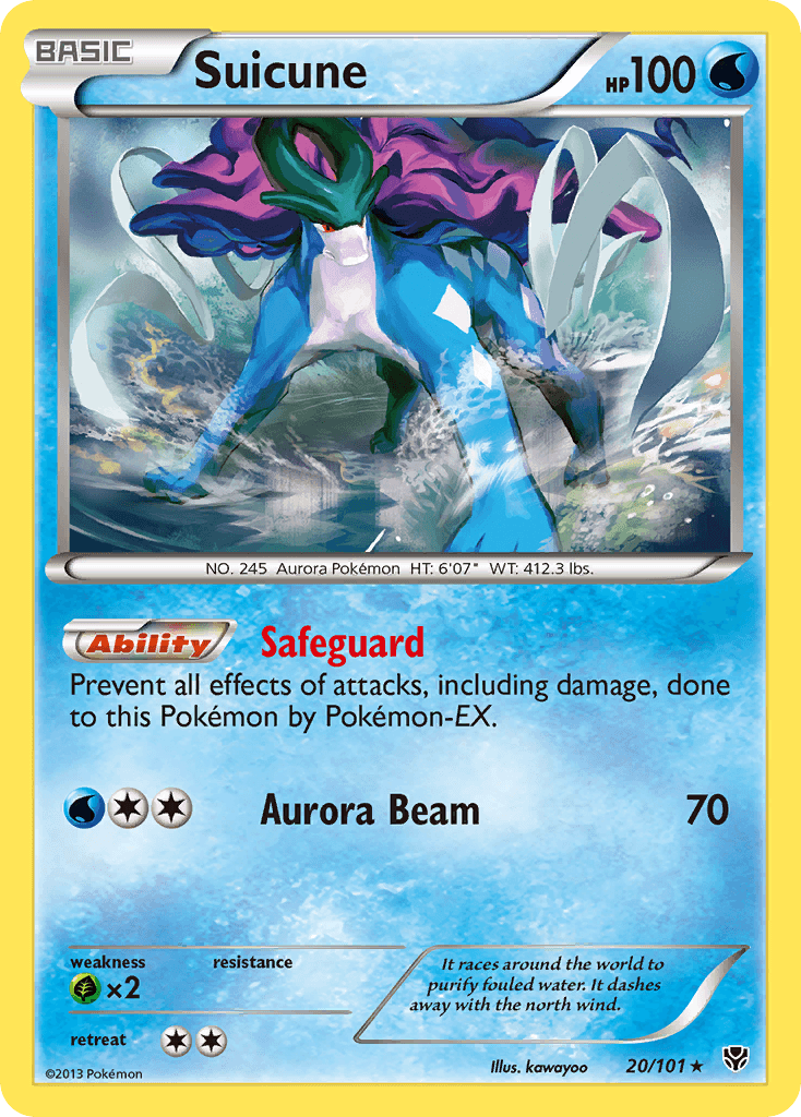 Carta Pokémon Suicune 20
