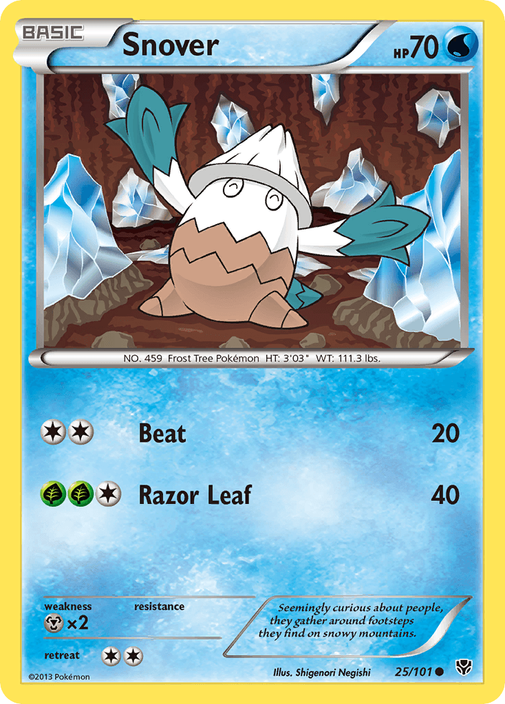Carta Pokémon Snover 25
