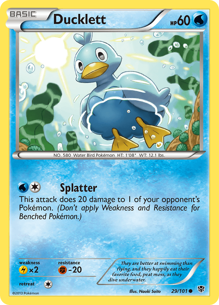 Carta Pokémon Ducklett 29