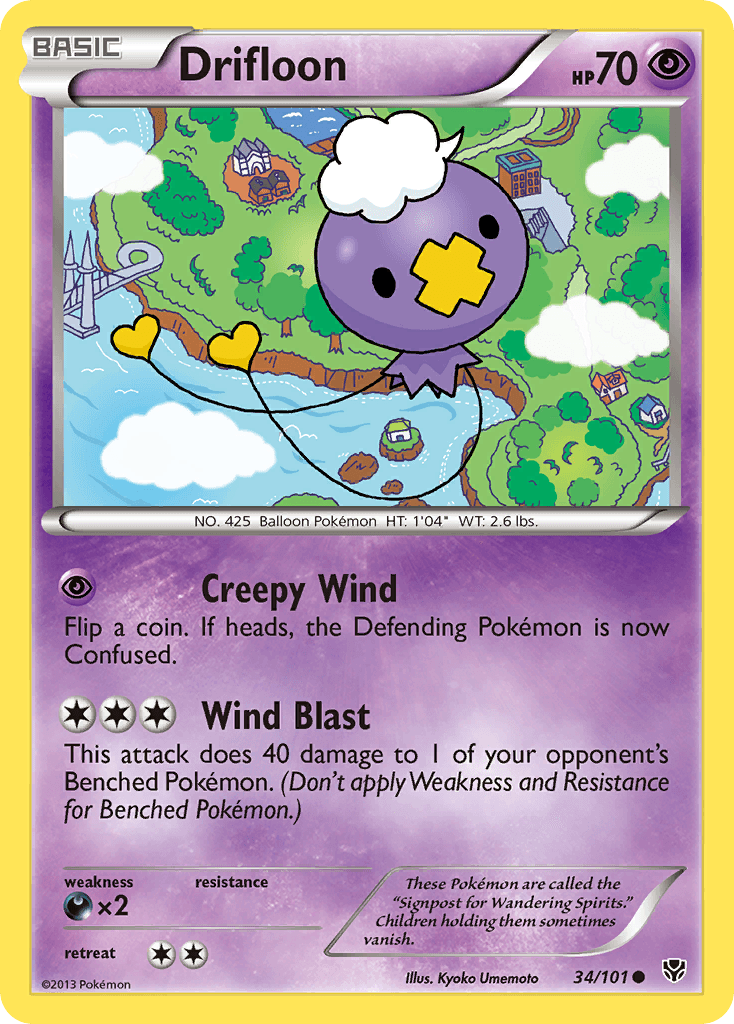 Carta Pokémon Drifloon 34