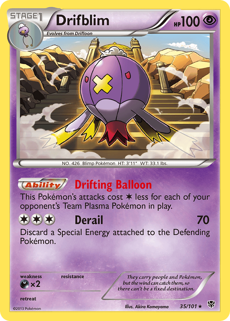 Carta Pokémon Drifblim 35