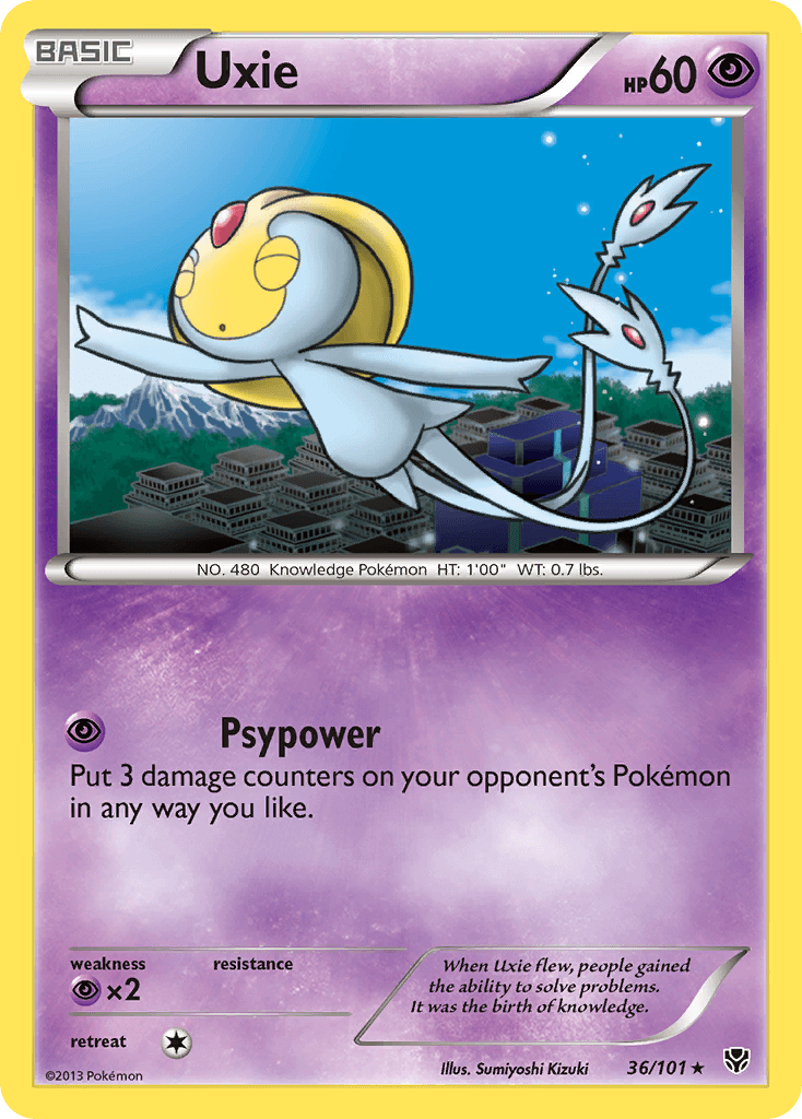 Carta Pokémon Uxie 36