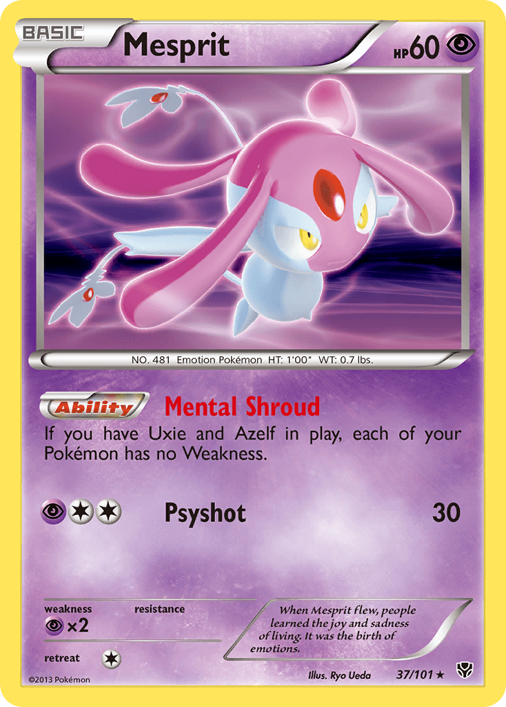 Carta Pokémon Mesprit 37