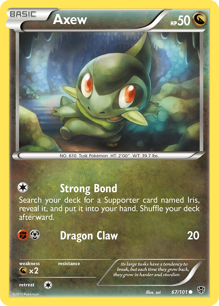 Carta Pokémon Axew 67