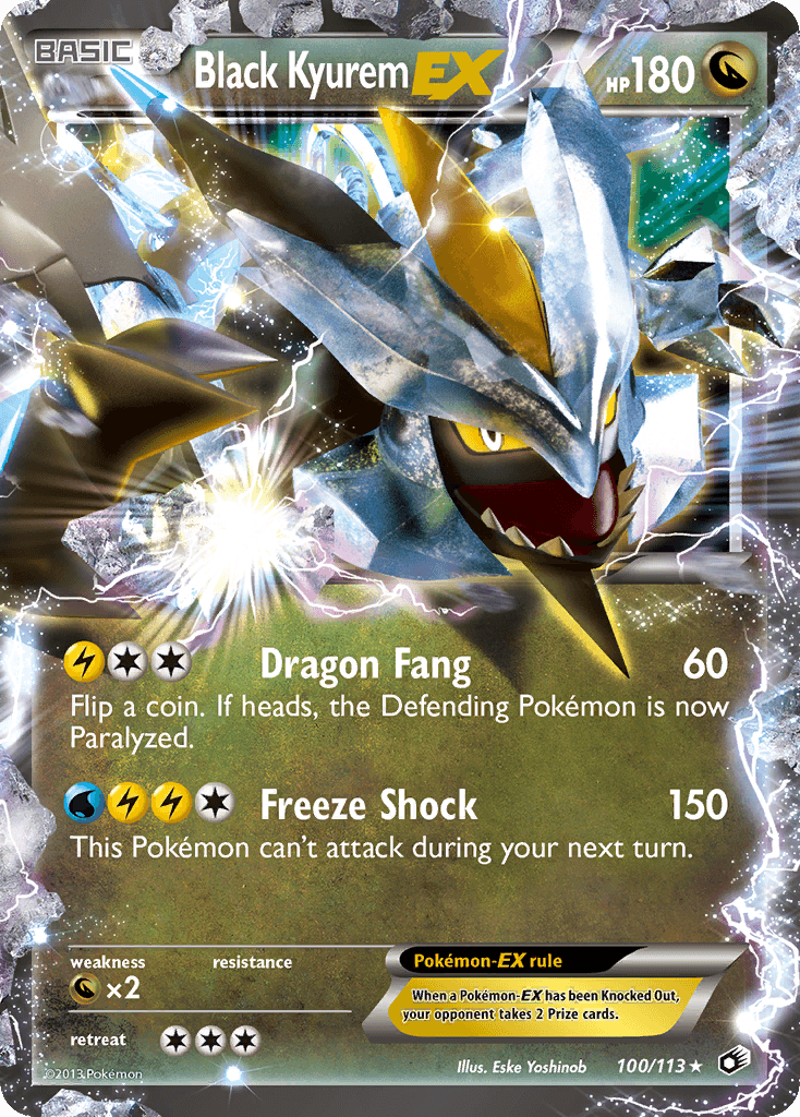 Carta Pokémon Black Kyurem-EX 100