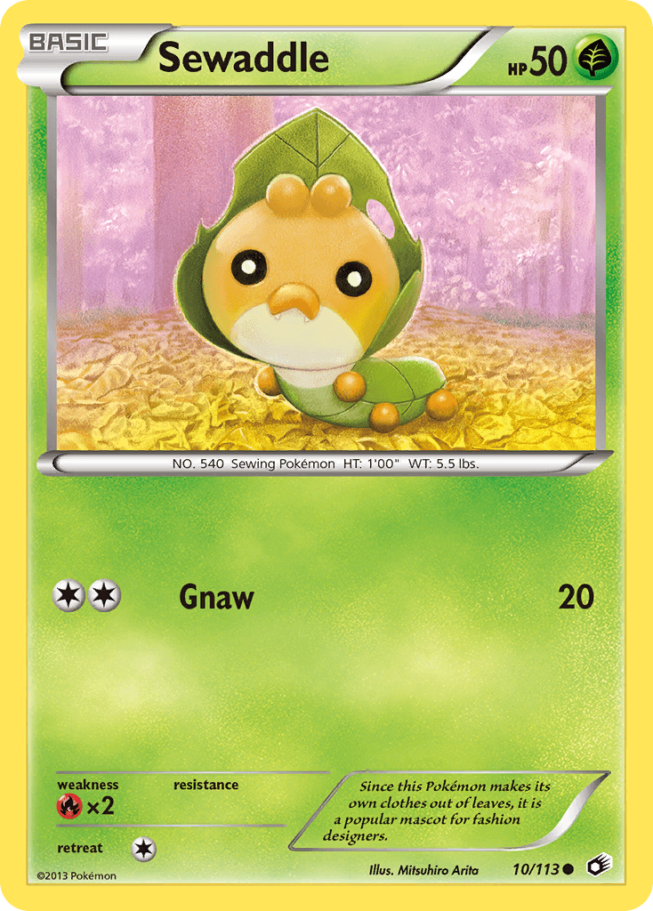 Carta Pokémon Sewaddle 10