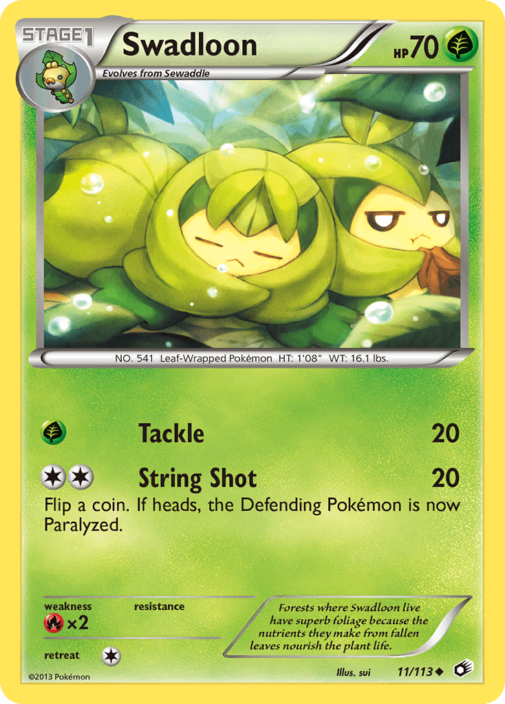 Carta Pokémon Swadloon 11