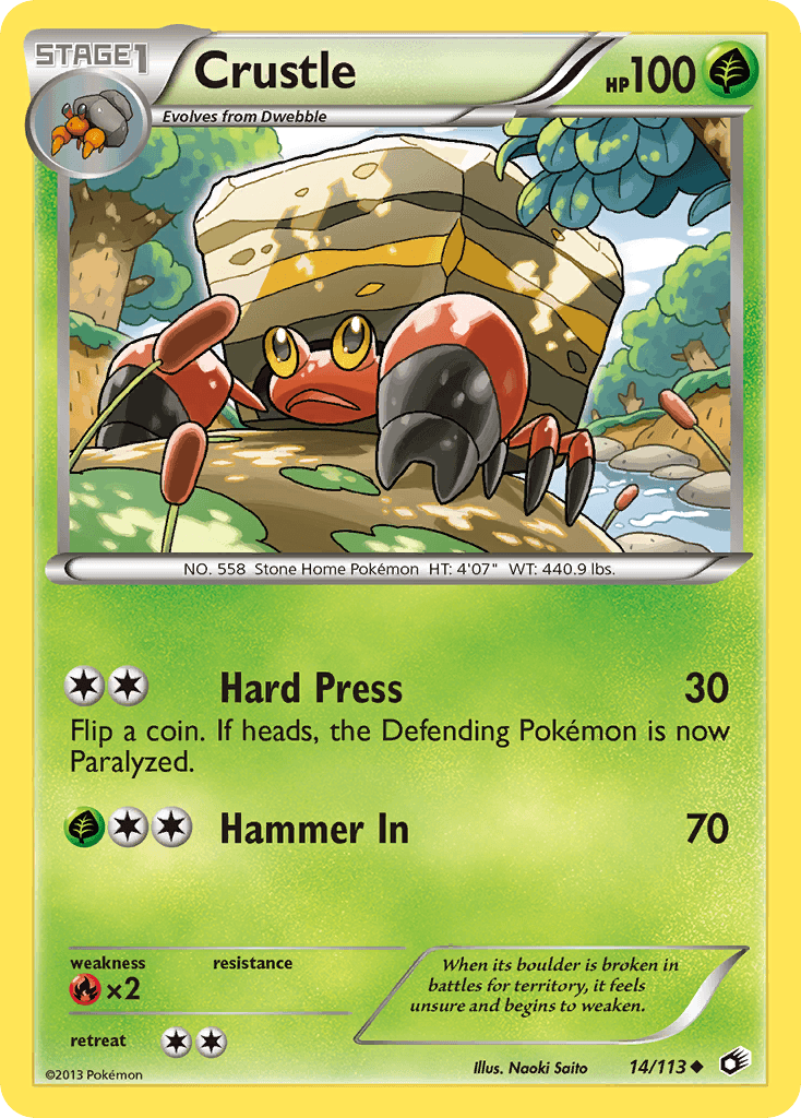 Carta Pokémon Crustle 14