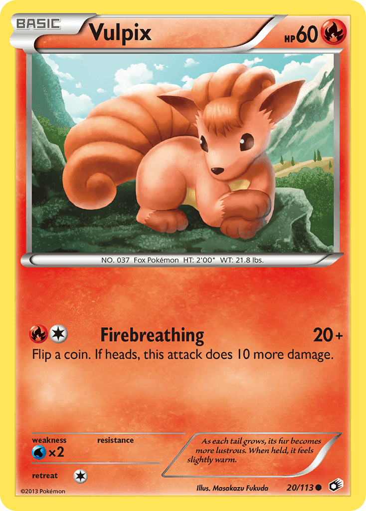 Carta Pokémon Vulpix 20