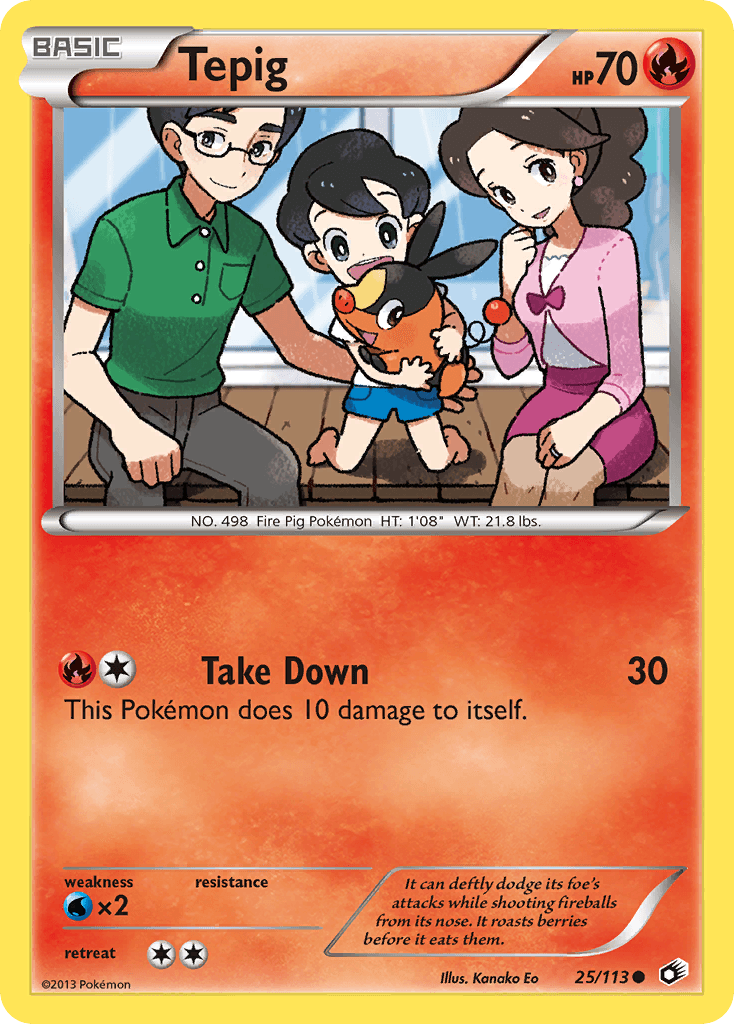 Carta Pokémon Tepig 25