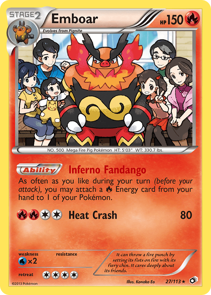 Carta Pokémon Emboar 27