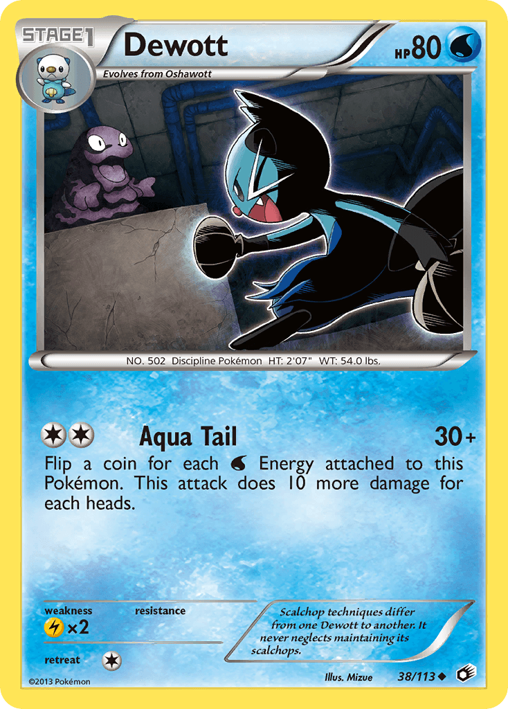 Carta Pokémon Dewott 38