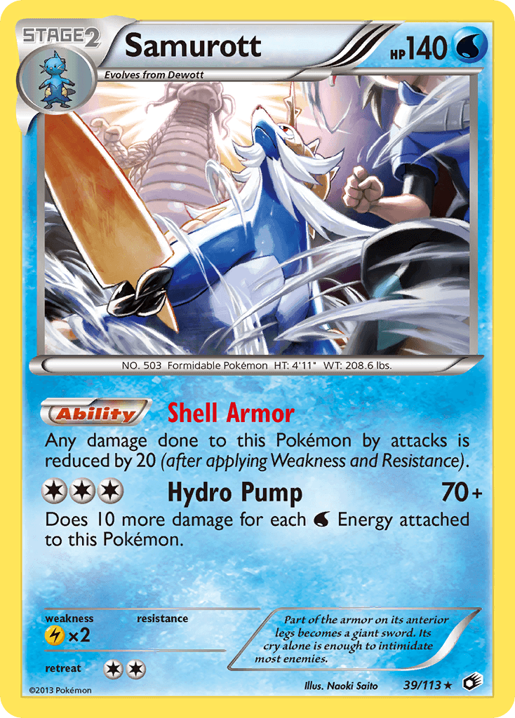 Carta Pokémon Samurott 39