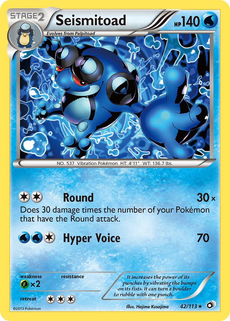 Carta Pokémon Seismitoad 42