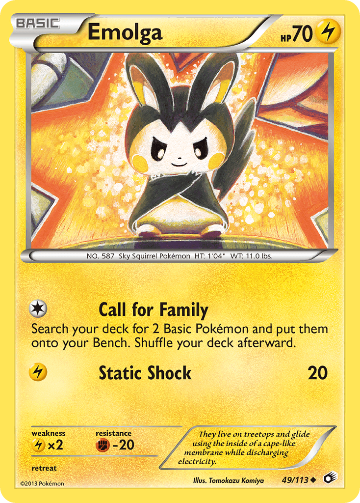 Carta Pokémon Emolga 49