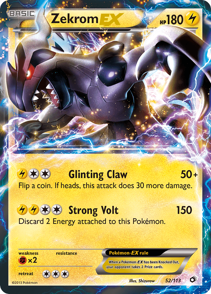 Carta Pokémon Zekrom-EX 52