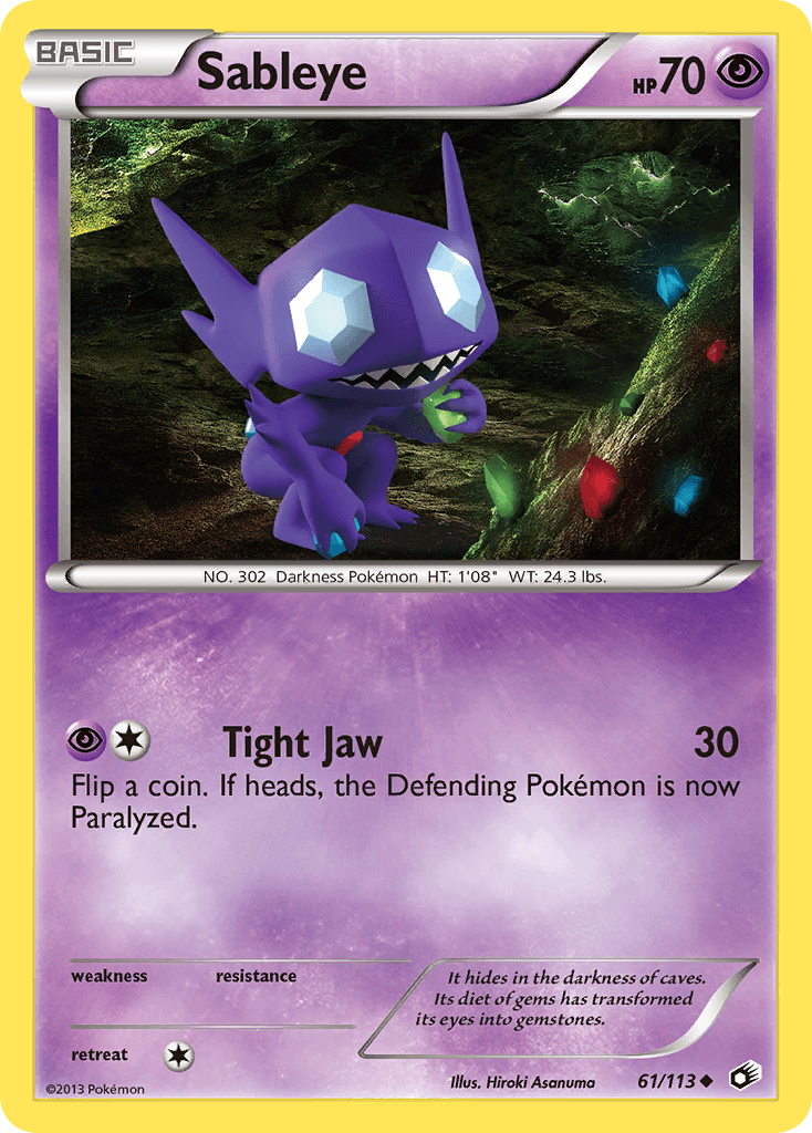 Carta Pokémon Sableye 61