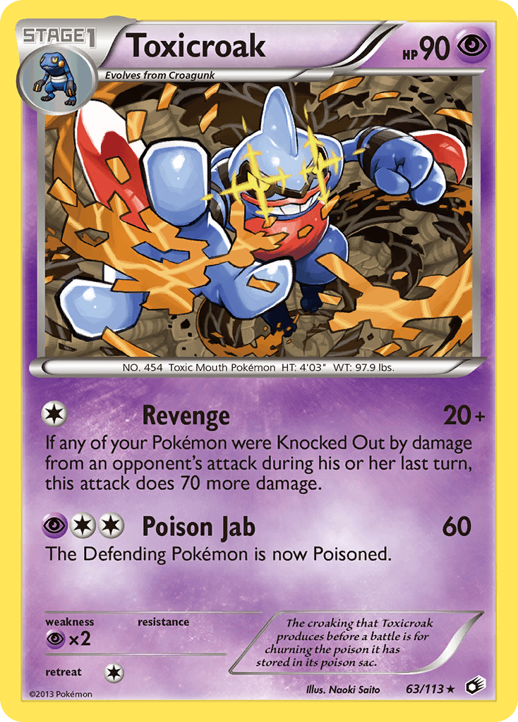 Carta Pokémon Toxicroak 63