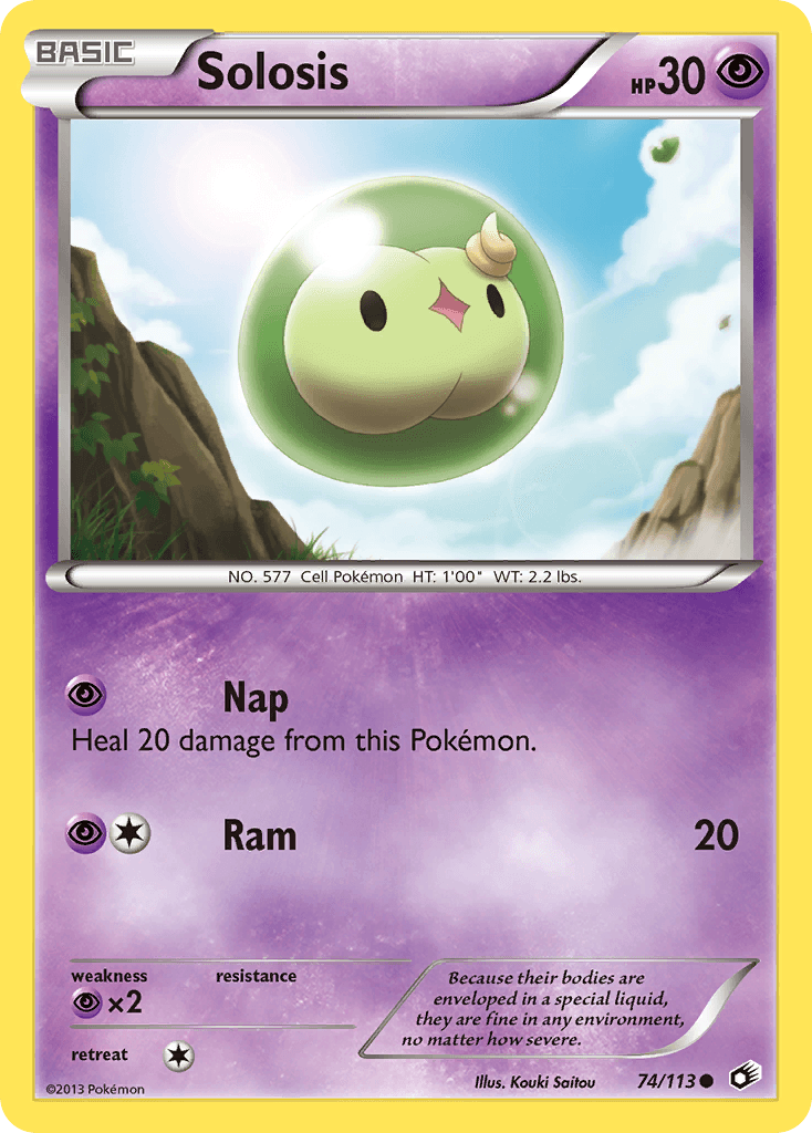 Carta Pokémon Solosis 74