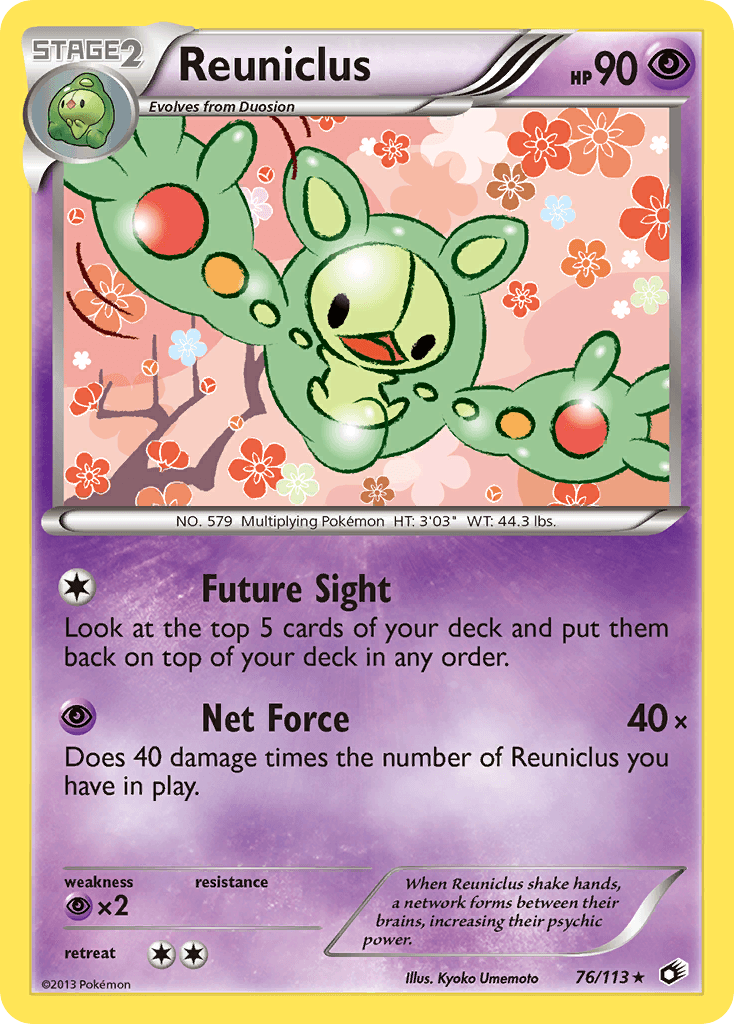 Carta Pokémon Reuniclus 76