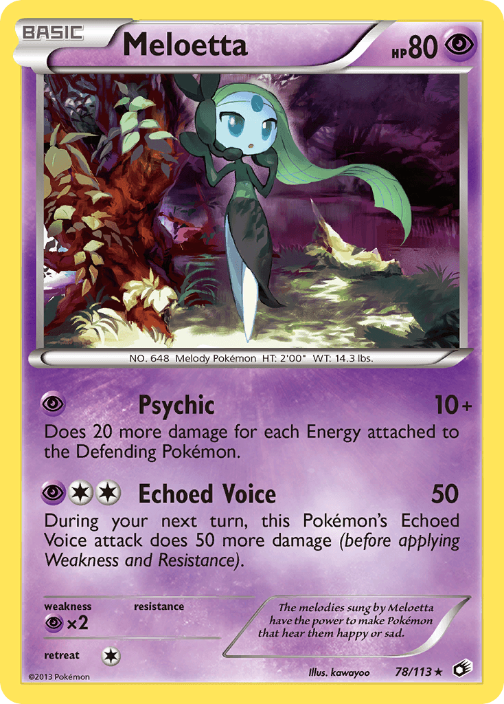 Carta Pokémon Meloetta 78