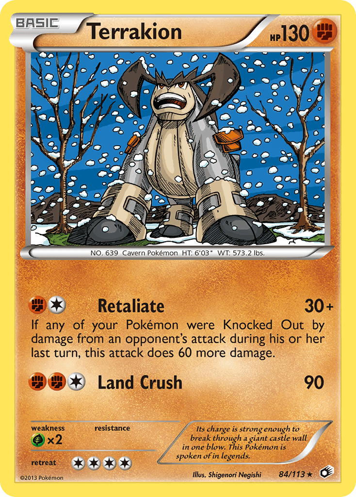 Carta Pokémon Terrakion 84