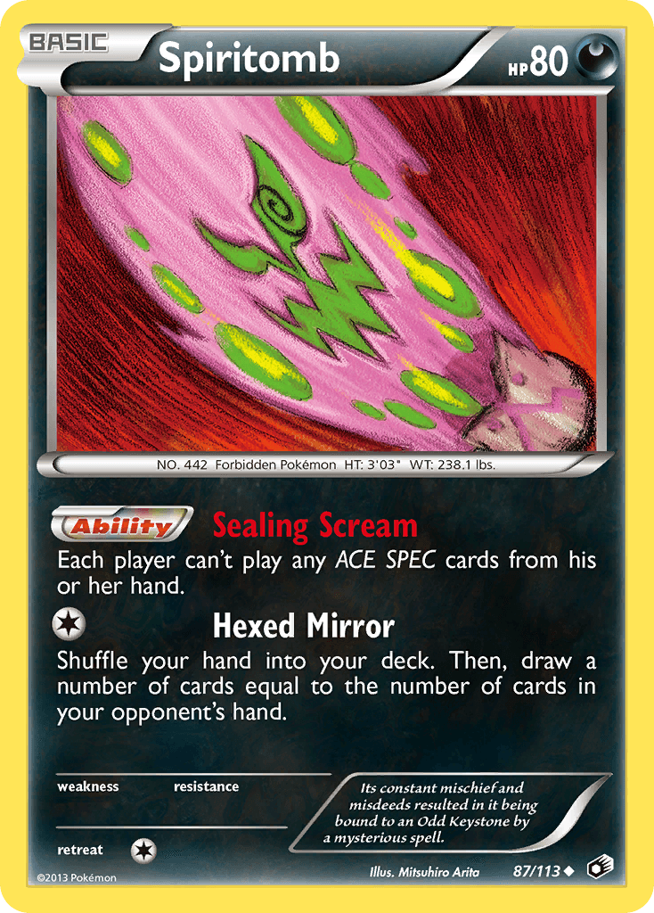 Carta Pokémon Spiritomb 87