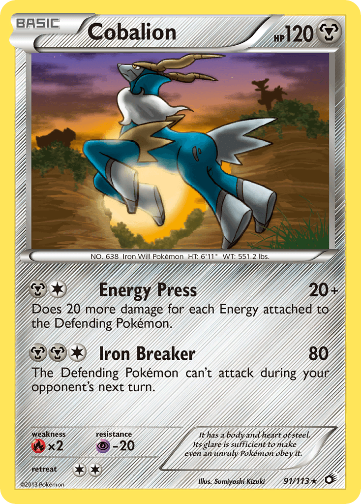 Carta Pokémon Cobalion 91