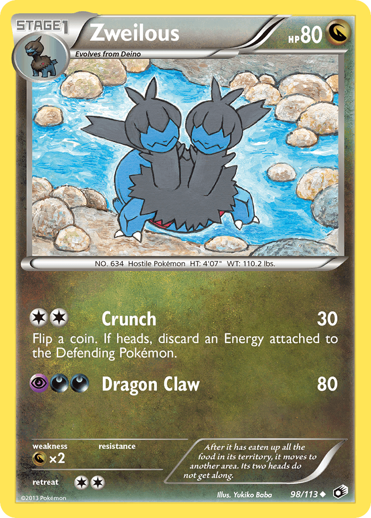Carta Pokémon Zweilous 98
