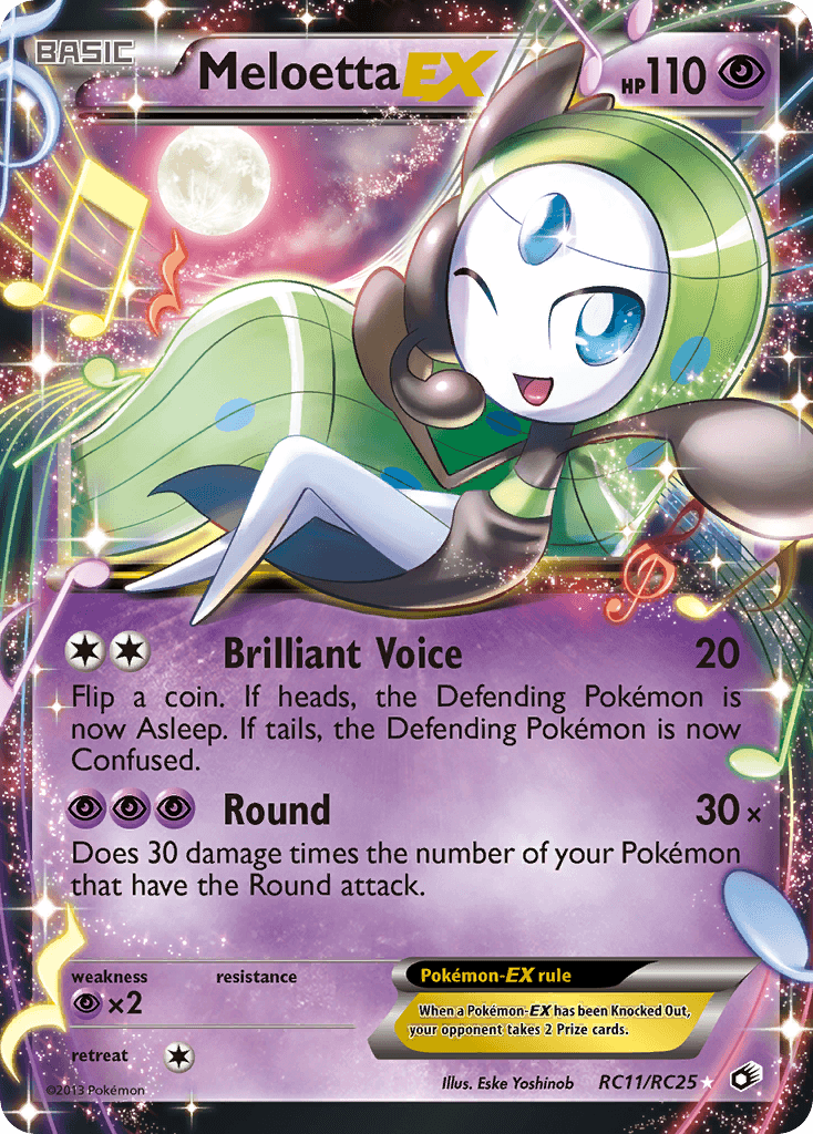 Carta Pokémon Meloetta-EX RC11