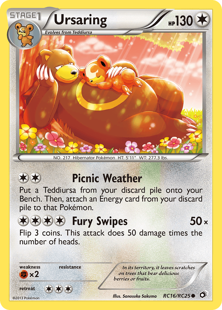 Carta Pokémon Ursaring RC16