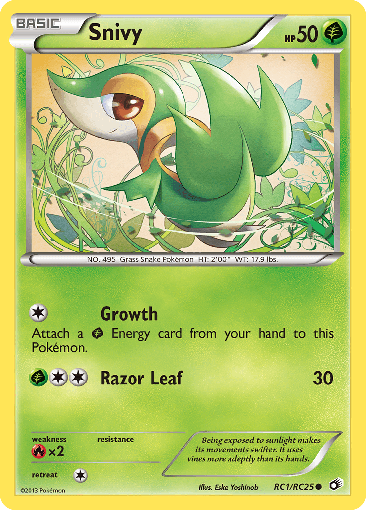 Carta Pokémon Snivy RC1