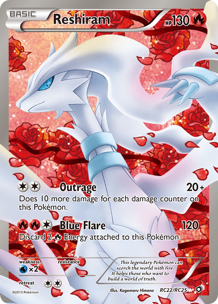 Carta Pokémon Reshiram RC22