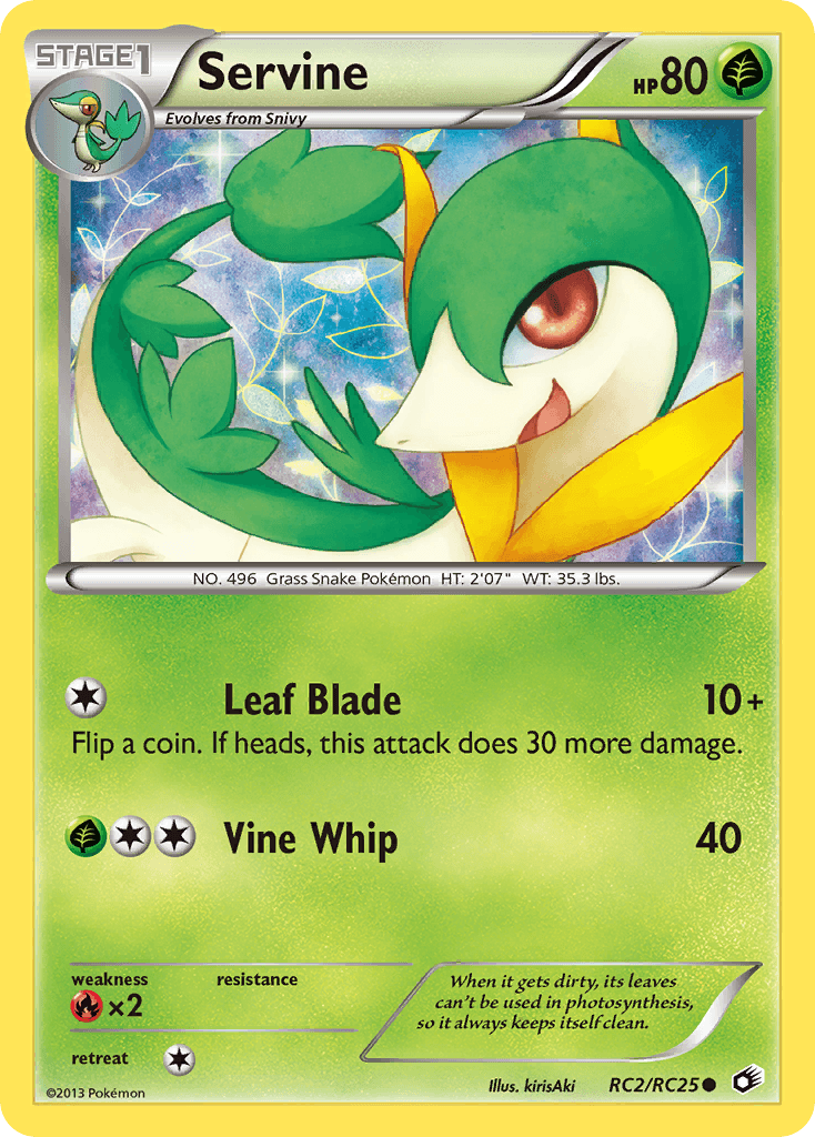 Carta Pokémon Servine RC2