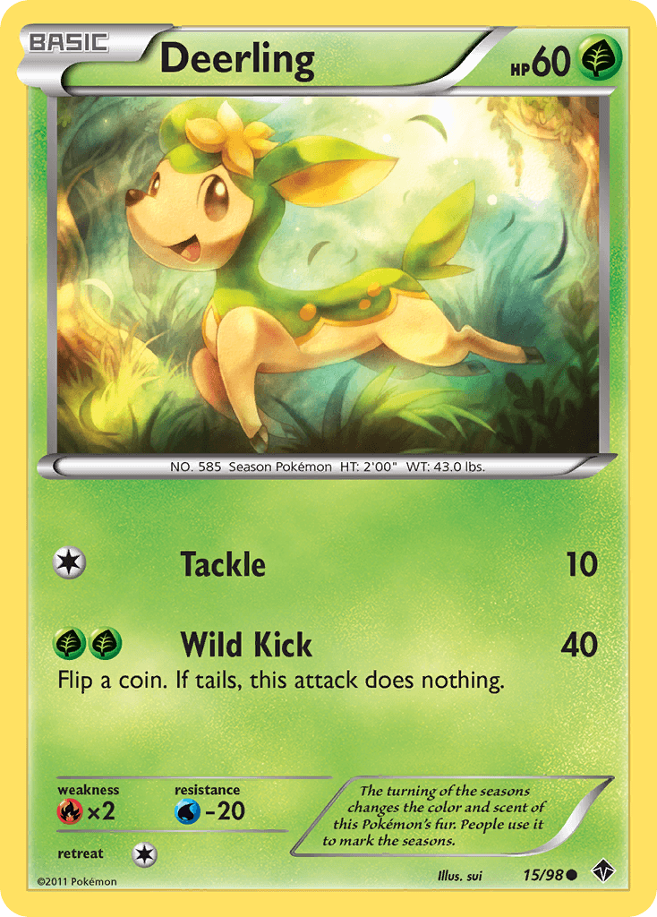 Carta Pokémon Deerling 15