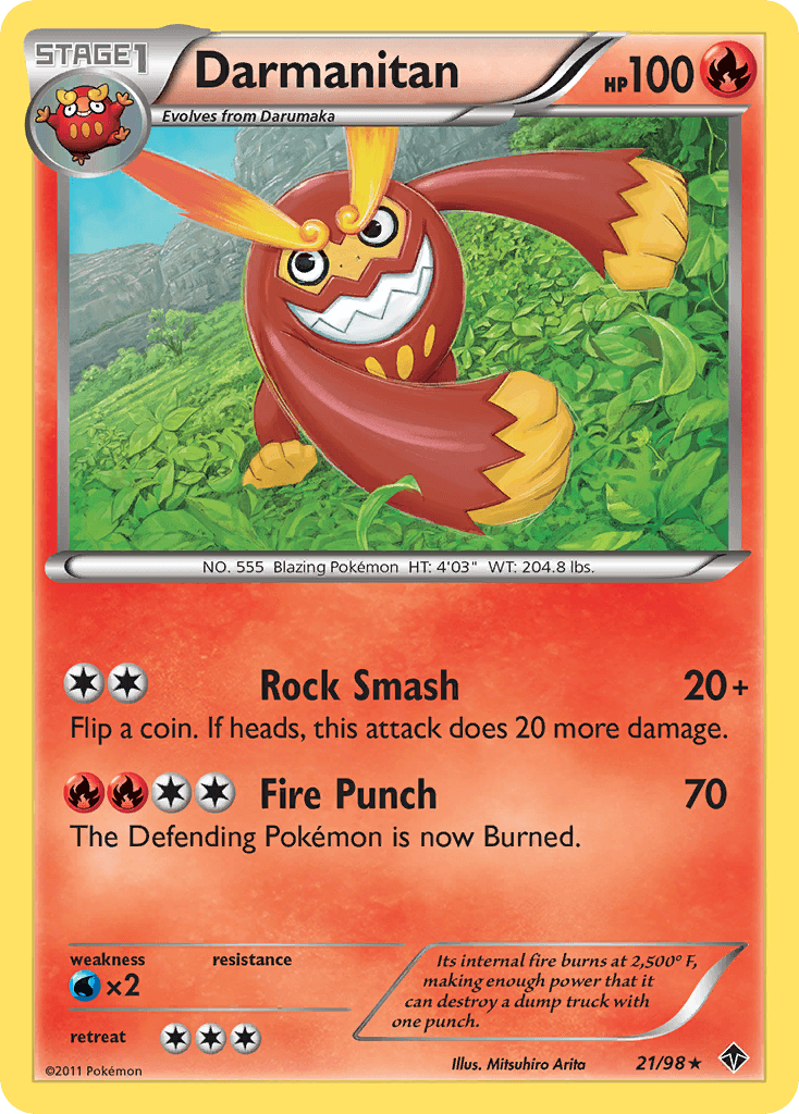 Carta Pokémon Darmanitan 21