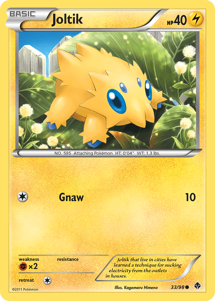Carta Pokémon Joltik 33