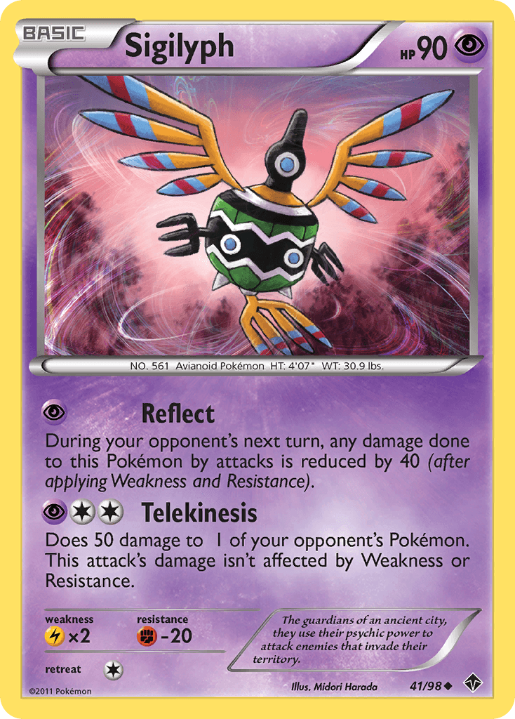Carta Pokémon Sigilyph 41