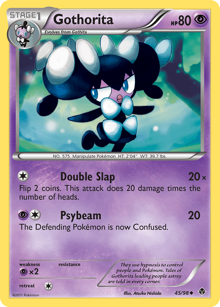 Carta Pokémon Gothorita 45