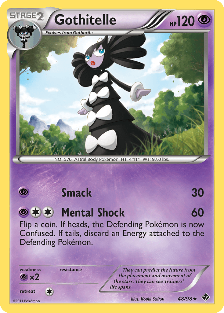 Carta Pokémon Gothitelle 48