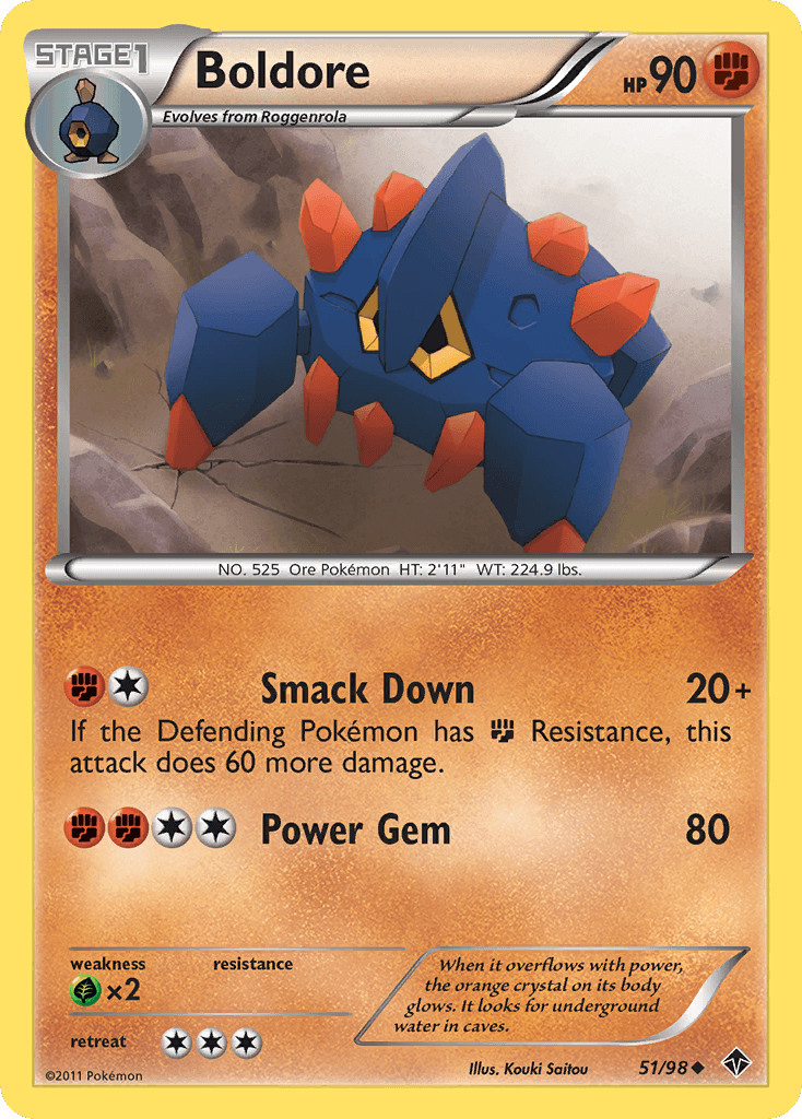 Carta Pokémon Boldore 51
