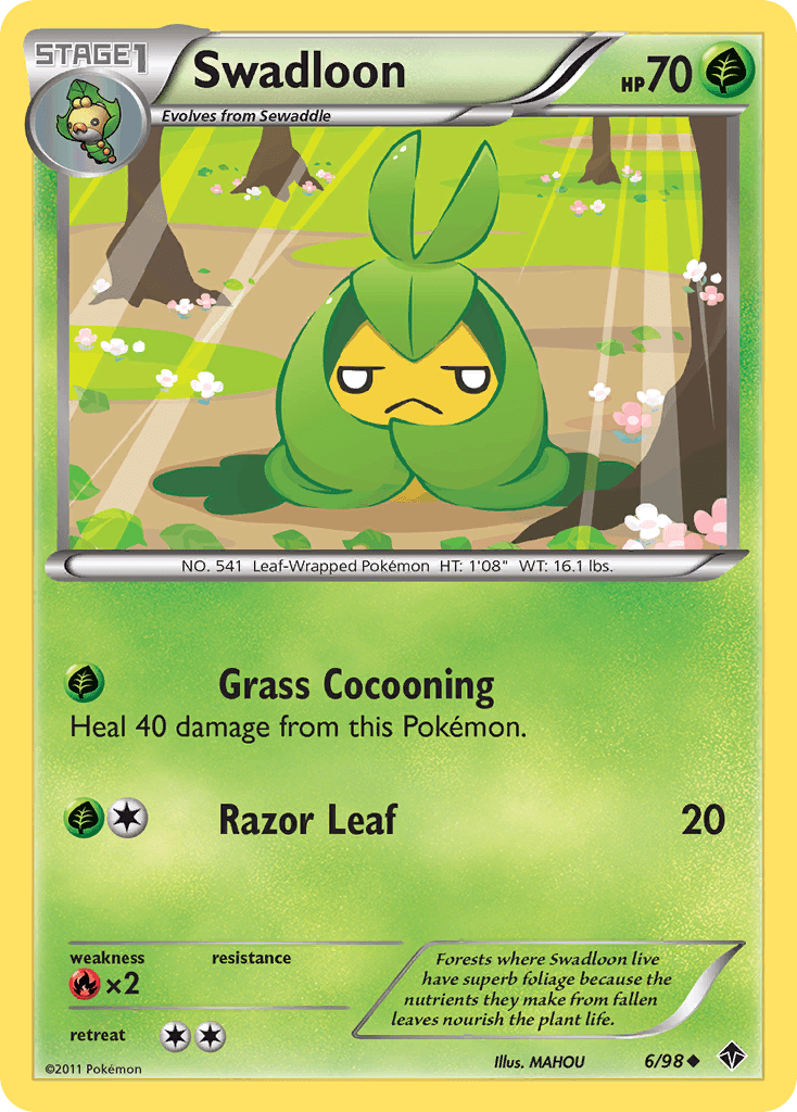 Carta Pokémon Swadloon 6